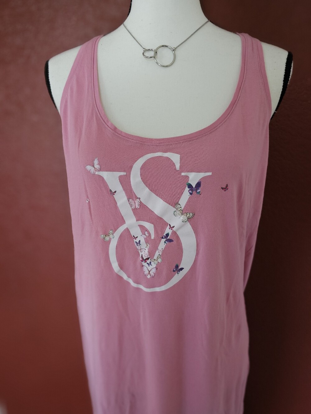 Victoria's Secret Pink Sleeveless Logo Sleep Maxi - Picture 3 of 8